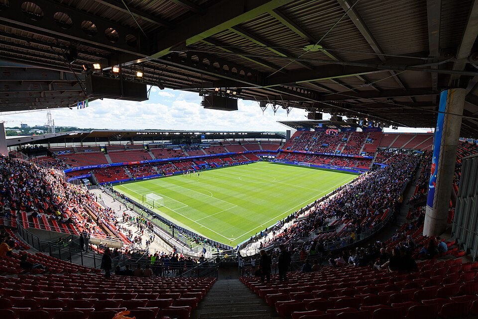 Vue du Roazhon Park à Rennes, où doit se disputer Vannes – Stade Toulousain