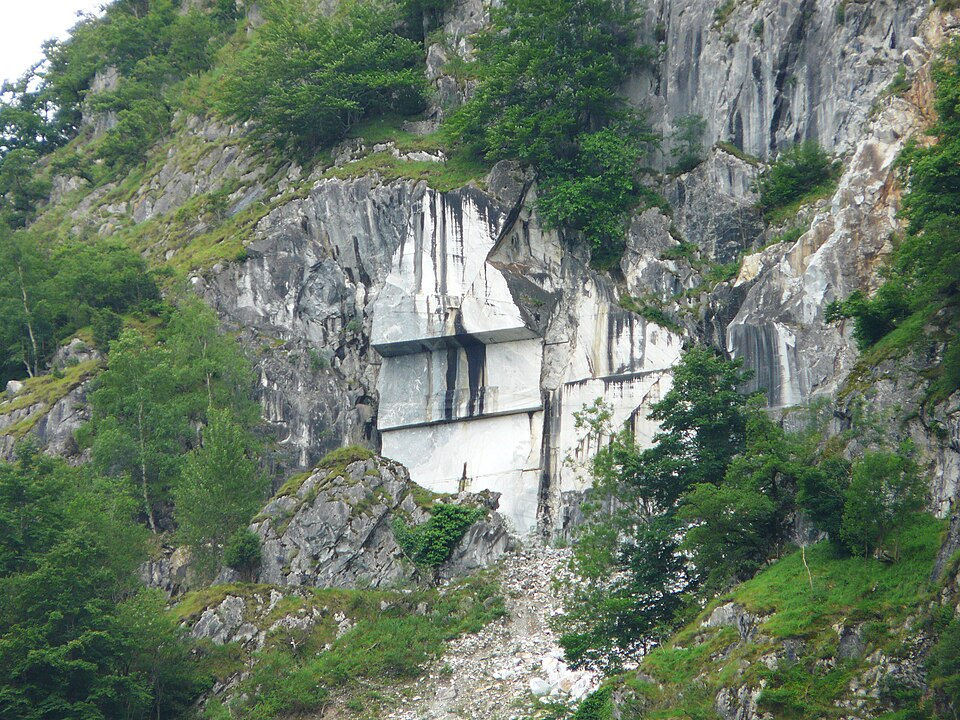 Carrière de marbre de Saint-Béat dans les Pyrénées en Haute-Garonne