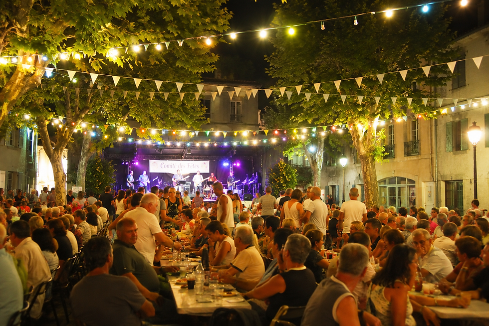 Fête de village dans le Comminges pendant le week-end du 15 août