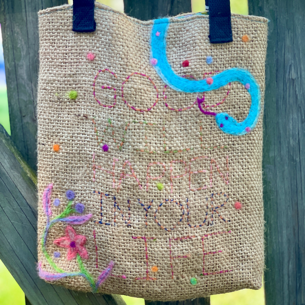 Thumbnail: Blue Snake Coffee Bag Tote