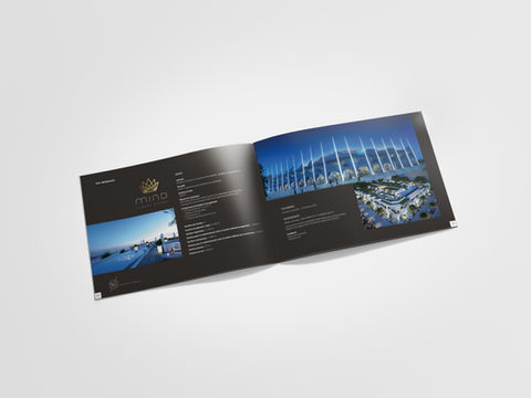 MD Graphisme, graphiste freelance à Nîmes, Alès, Uzès et Montpellier. Création d'un dossier de présentation de NG Promotion. Le but, présenter au travers du document une image valorisant le savoir-faire de l'entreprise.