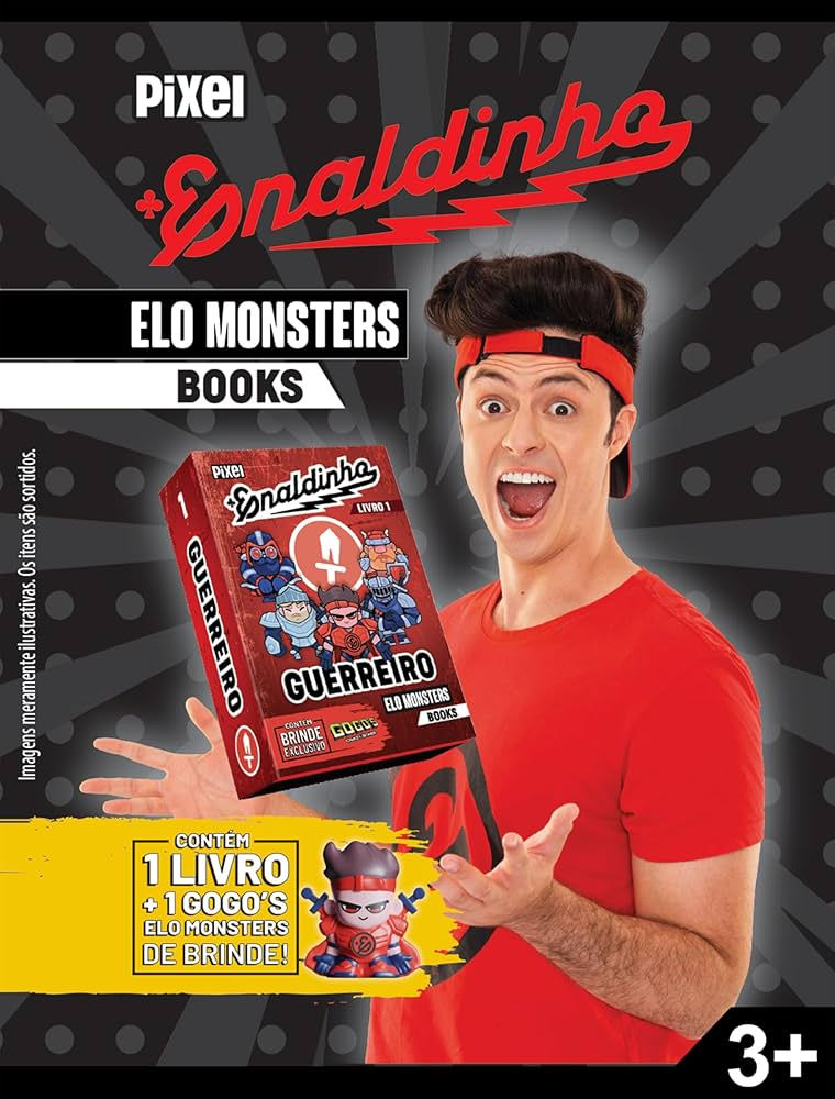 1º lugar no ranking dos livros da literatura brasileira mais vendidos em 2025: Elo Monsters Books – Flow Pack de Enaldinho