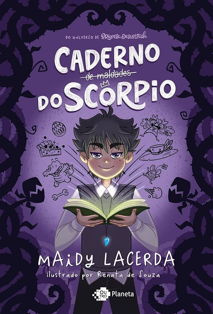 12º lugar no ranking dos livros da literatura brasileira mais vendidos em 2025: O Caderno de Maldades do Scorpio de Maidy Lacerda