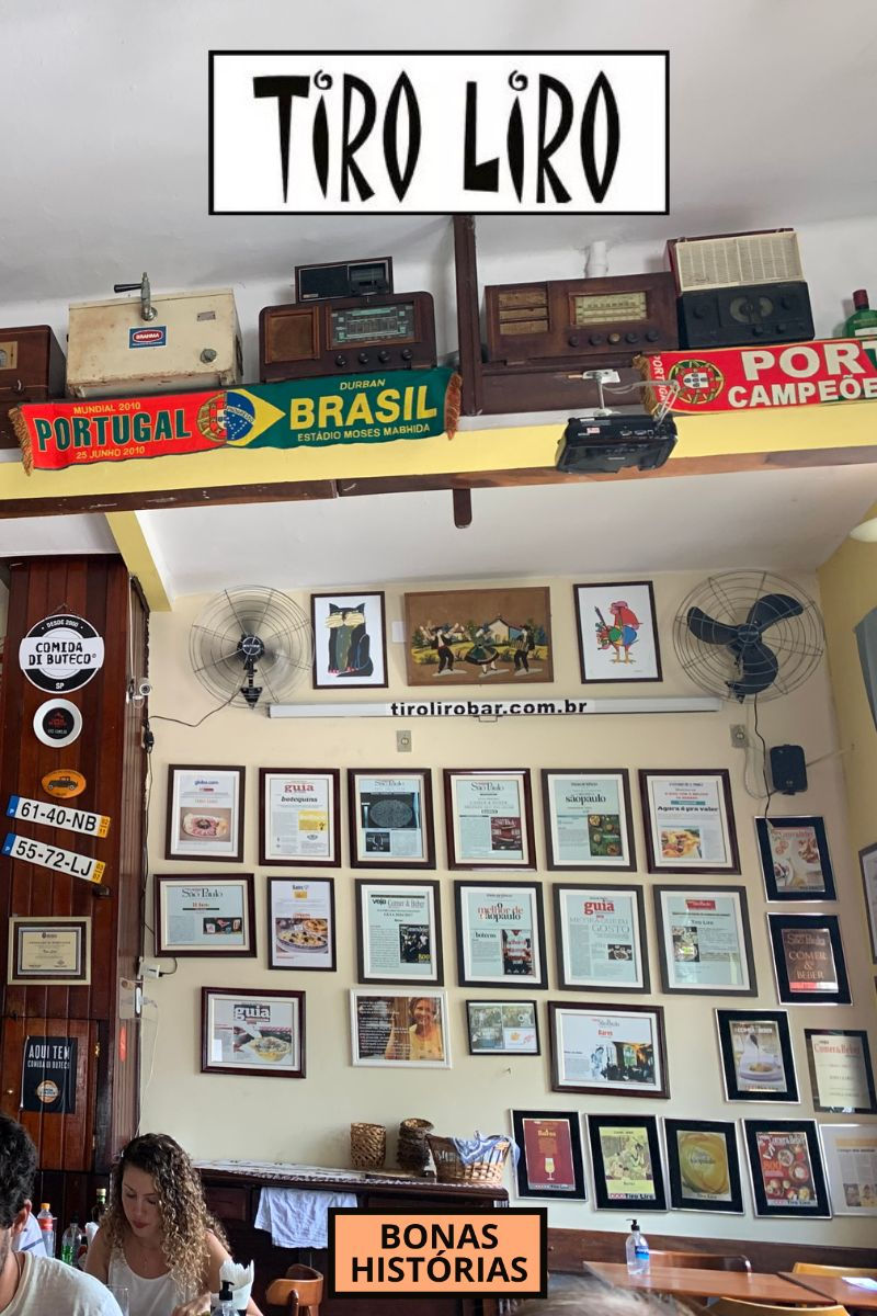 Tiro Liro Bar é o bar de culinária portuguesa e com ambientação que lembra as tascas lisboetas que está localizado na Rua Cotoxó, 1185 na Pompeia, bairro da Zona Oeste da cidade de São Paulo
