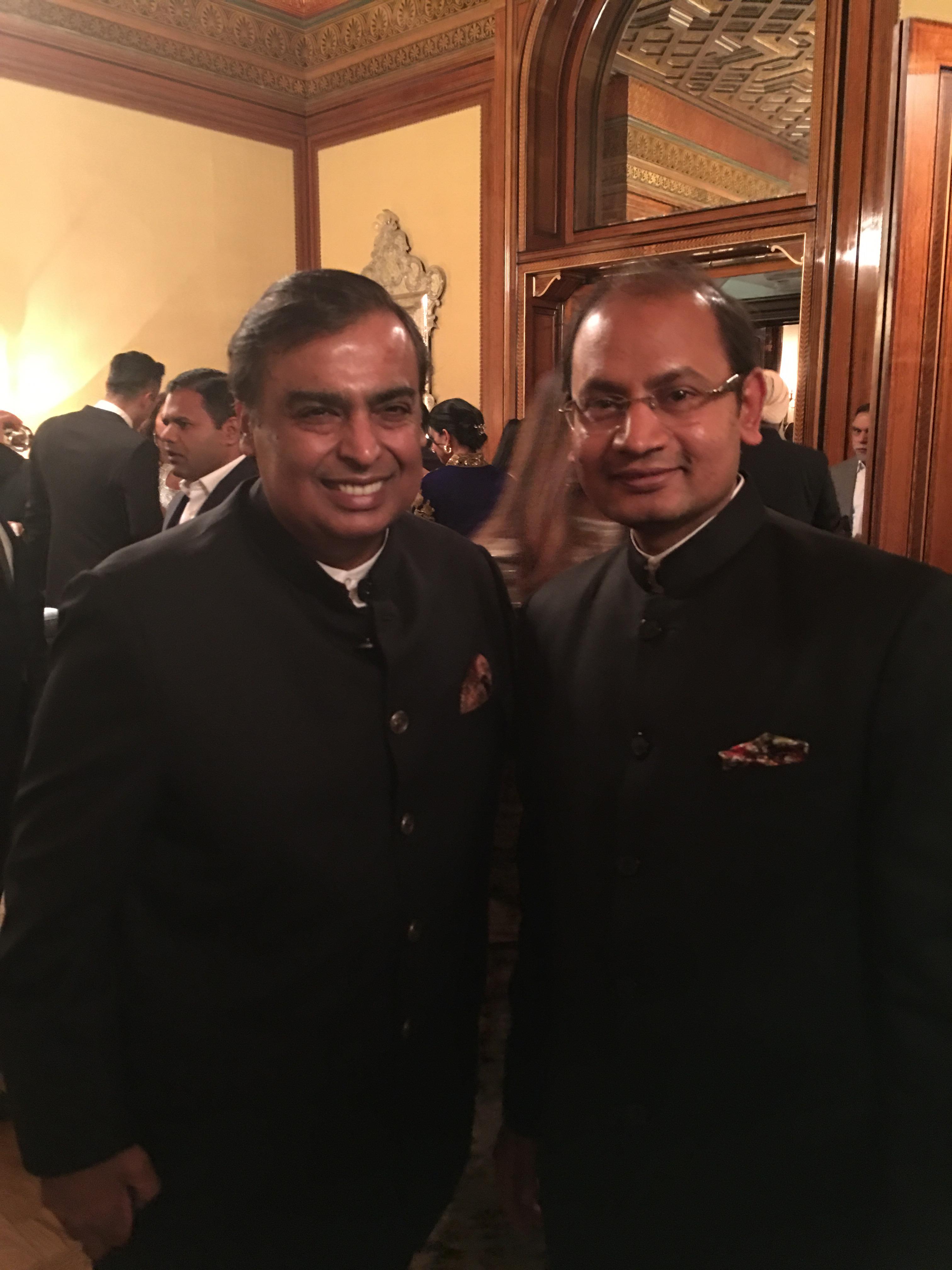 With Mukesh Ambani