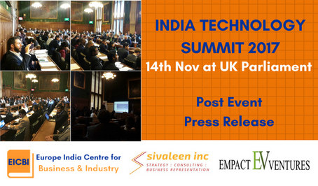 India Technology Summit promotes trade between British-India tech ecosystems at the UK Parliament