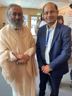 With Gurudev Sri Sri Ravi Shankar