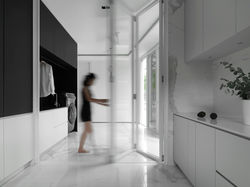 Laundry area . folding door