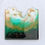 Thumbnail: Emerald green & gold iceberg resin coasters