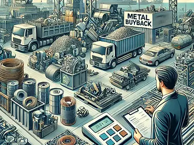 DALL·E 2024-12-02 12.27.57 - An image themed around metal purchasing for recycling. The sc