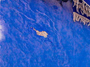 Alley in the Blue city the first stop on our trip to Morocco