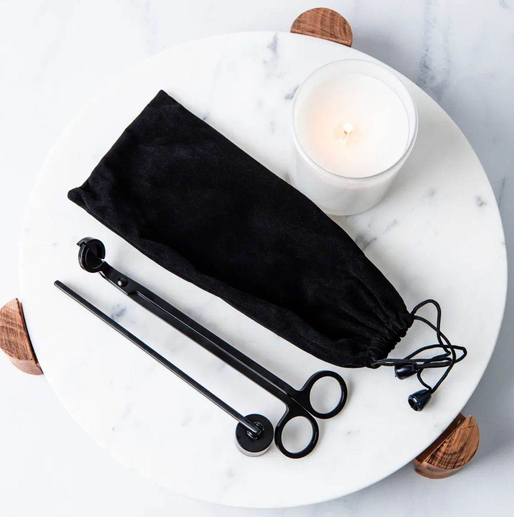 BLACK  Candle Care Kit/ 2pcs set 