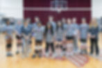 The Falcons' Coed Volleyball team members never wavered from their drive and determination to improve with each practice and attain their goals. (Photo courtesy of The Foote School).