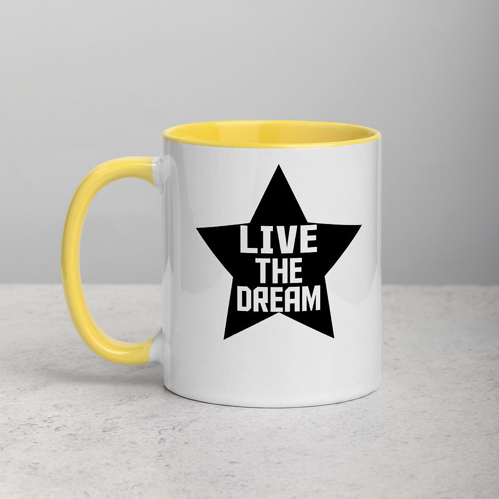 Thumbnail: Live The Dream Mug with Color Inside