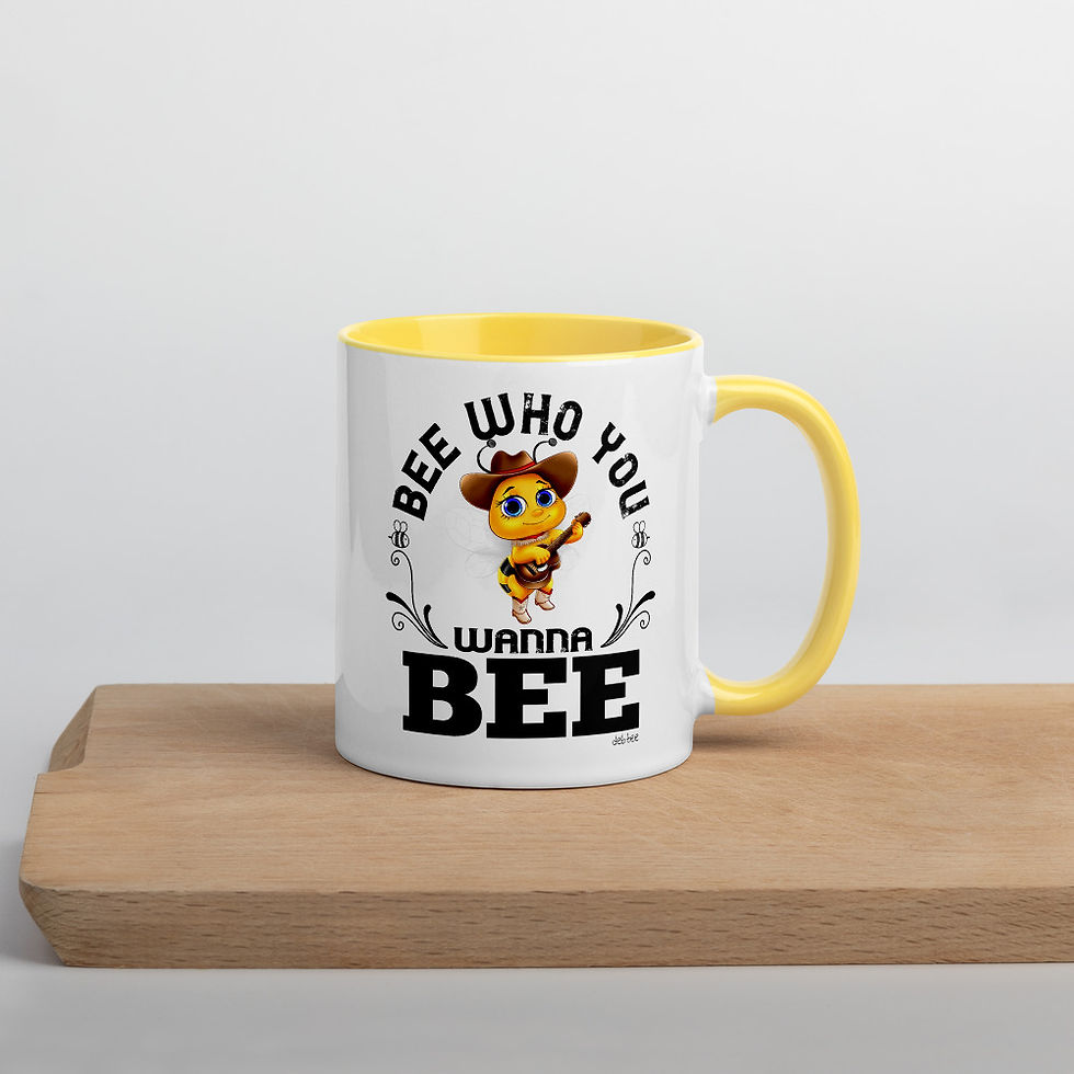Thumbnail: Bee Who You Wanna Bee Mug with Color Inside