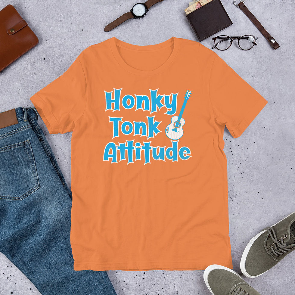 Thumbnail: Debbie Nunn Official Merchandise Unisex T-Shirt - Honky Tonk Attitude