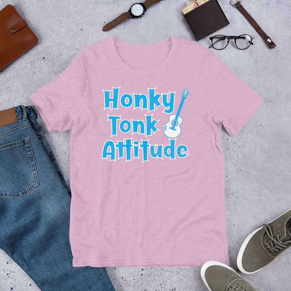 Thumbnail: Debbie Nunn Official Merchandise Unisex T-Shirt - Honky Tonk Attitude