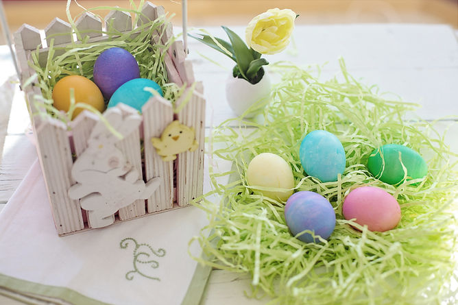 Huevos de Pascua pintados