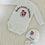 Miniatura: Langarm Trabzonspor Babybody, Babymütze und Babyhandschuhe Personalisiert
