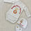 Miniature : Langarm Galatasaray Babybody, Babymütze und Babyhandschuhe Personalisiert