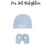 Miniature : 2 set de bleu bébé personnalisé, casquette bébé avec nom, casquette bébé personnalisé