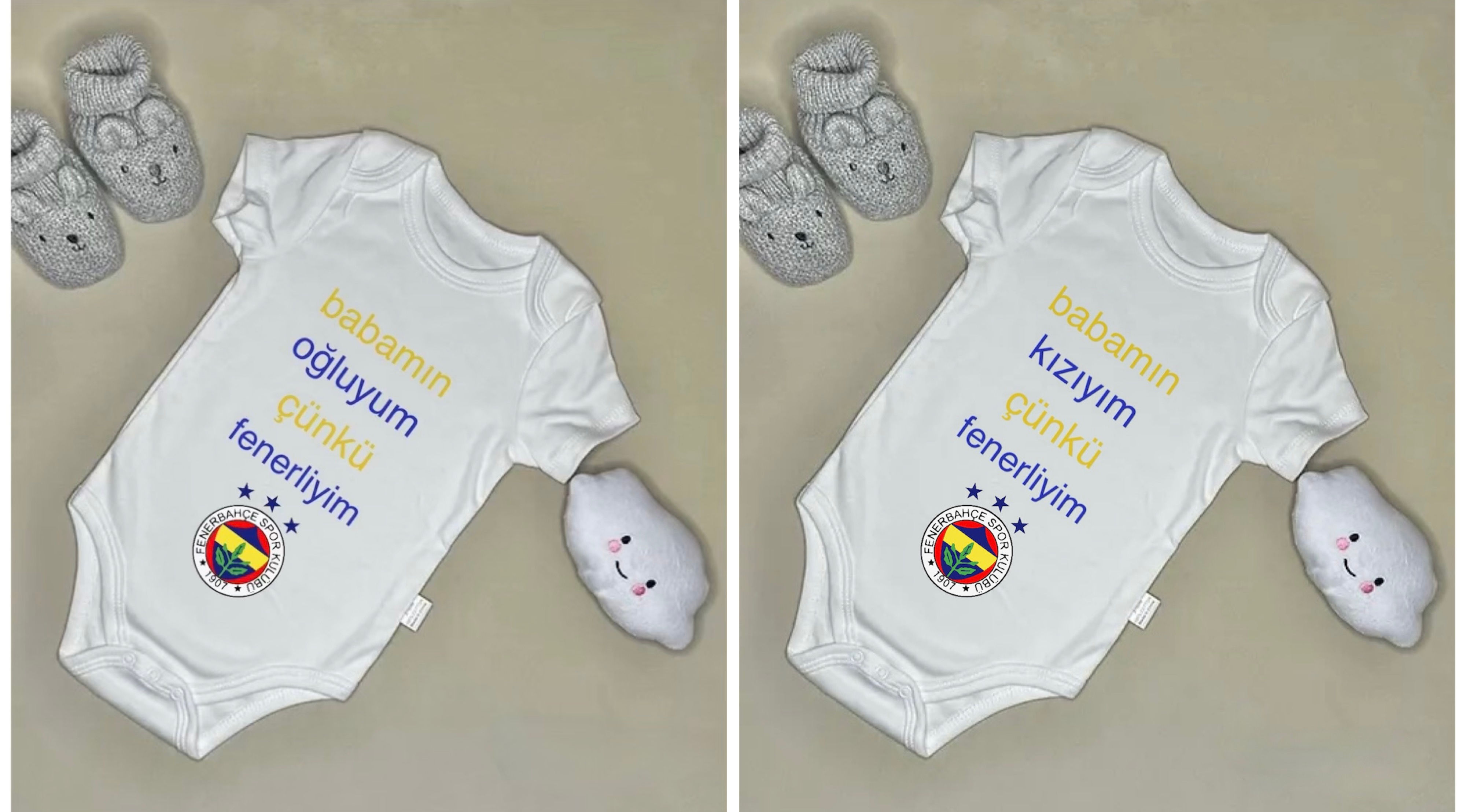 Fenerbahce Babybody Personalisiert Oglum ve Kizim