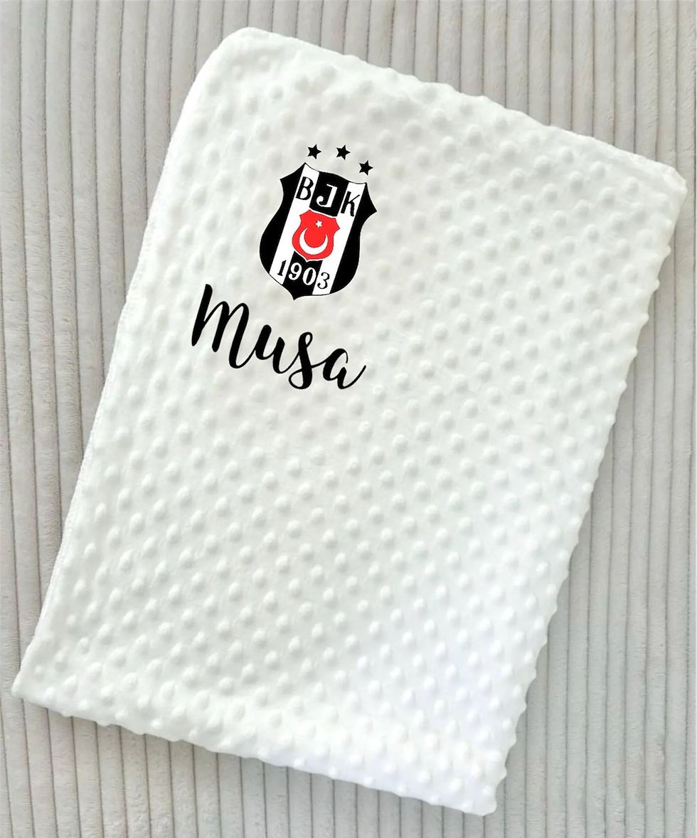 Thumbnail: Besiktas Set Babybody und Babydecke Personalisiert
