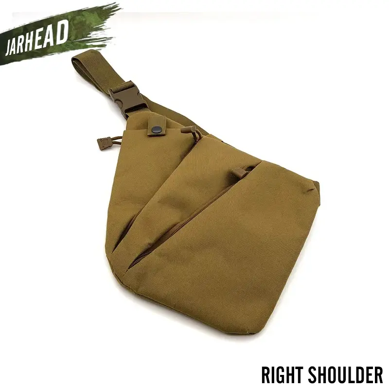 Thumbnail: Concealed Holster Men's Left Right Nylon Anti-Theft Bag Chest Bag Hunting