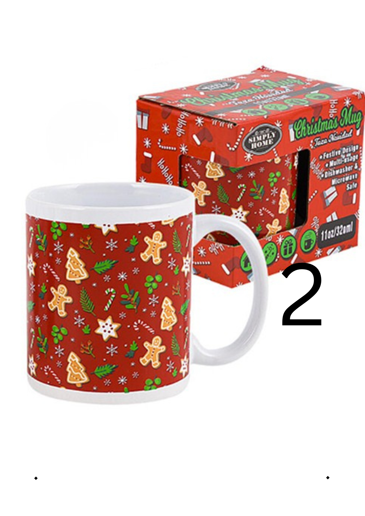 Christmas mugs in their gift box