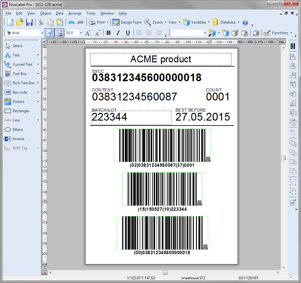 Barcode Labels SAP S4/HANA