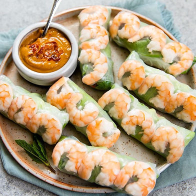Spring Roll with Steamed Shrimp