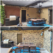 Before and after, outdoor kitchen and dining, RESIDENTIAL, brick staining contractors, allcitybrickstaining.