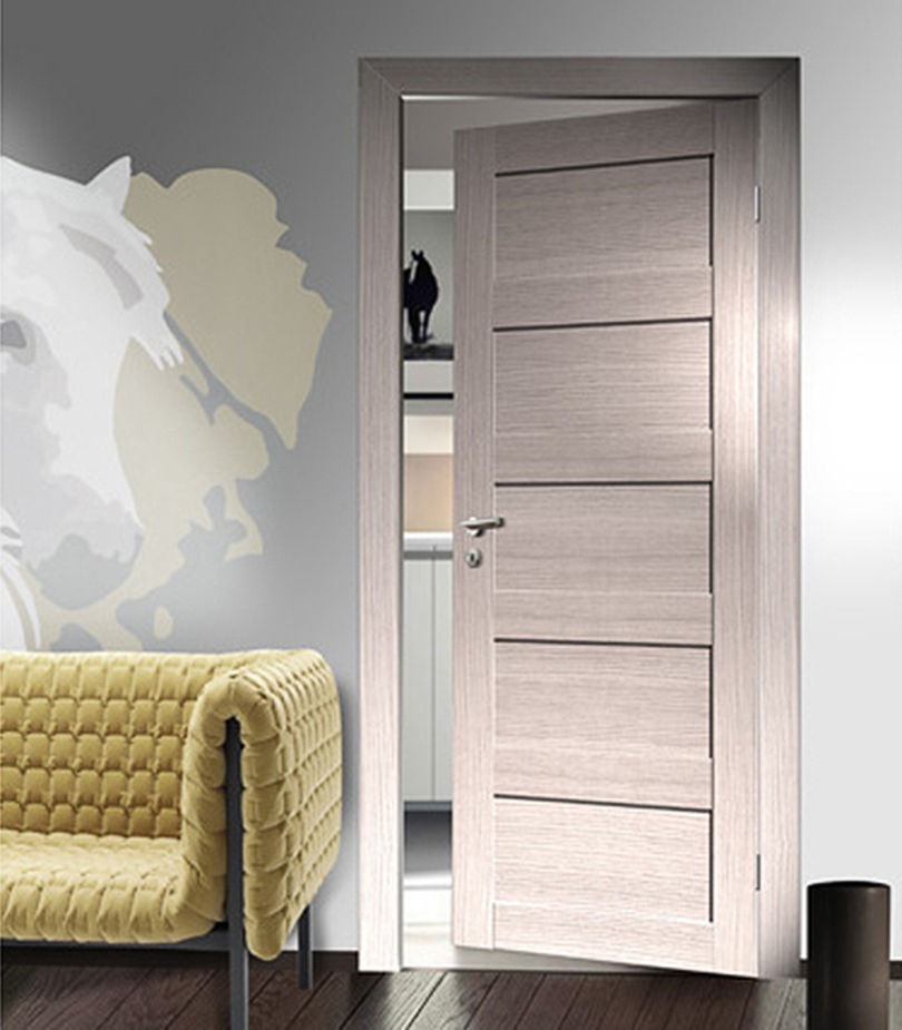 Миниатюра: Дверное полотно VellDoris TREND 5P капучино глухое экошпон 720x2000 мм