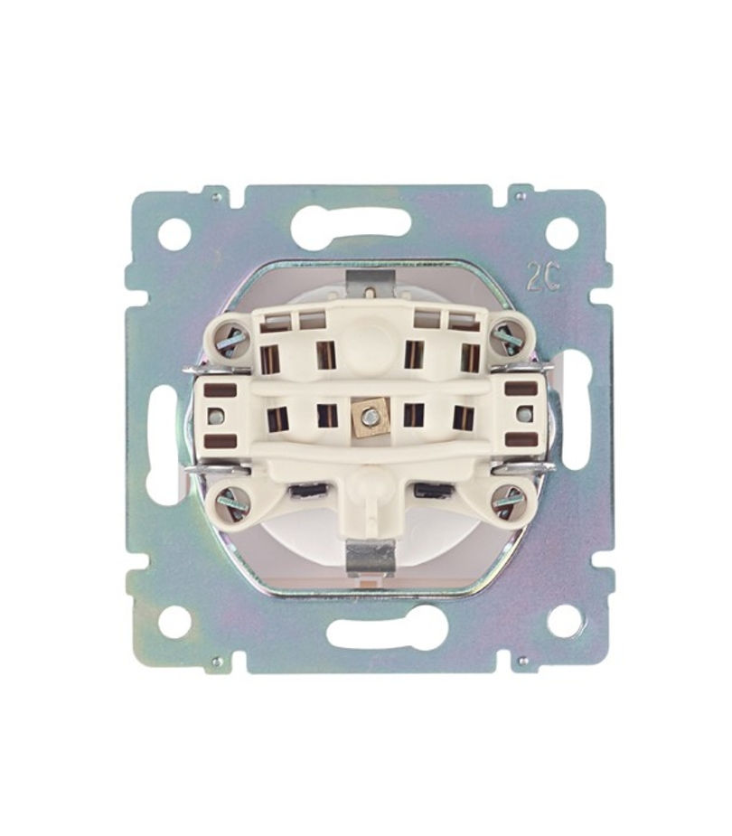 Миниатюра: Розетка Legrand Valena 694270 скрытая установка белая с заземлением с крышкой