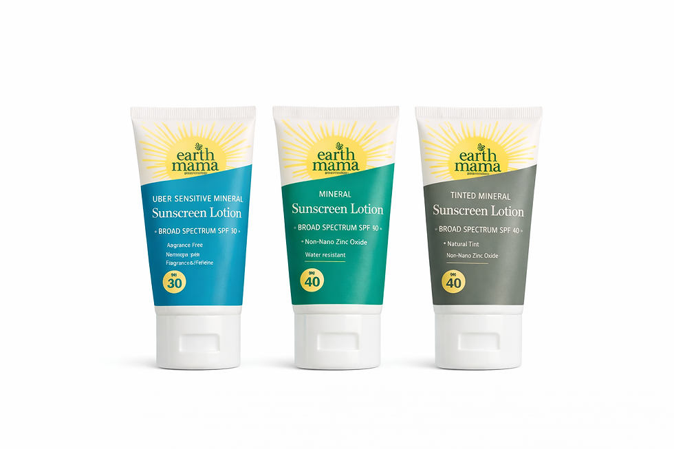 Natural sunscreen lotion for babies and kids