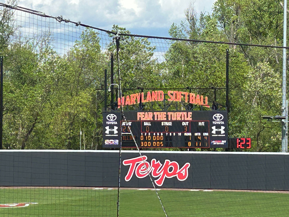 Maryland softball explodes in sixth inning, wins series over Illinois