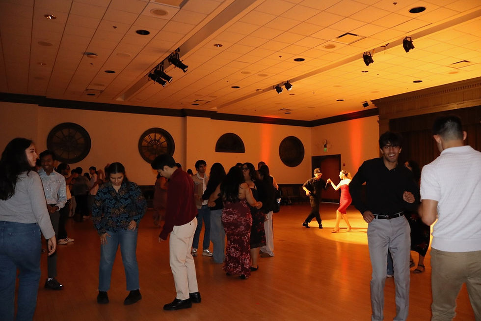 UMD students dancing salsa during Maryland Latin Dance Club event (Esteyci Garcia)