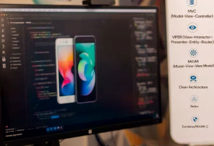 What is the iOS architecture in mobile application development?