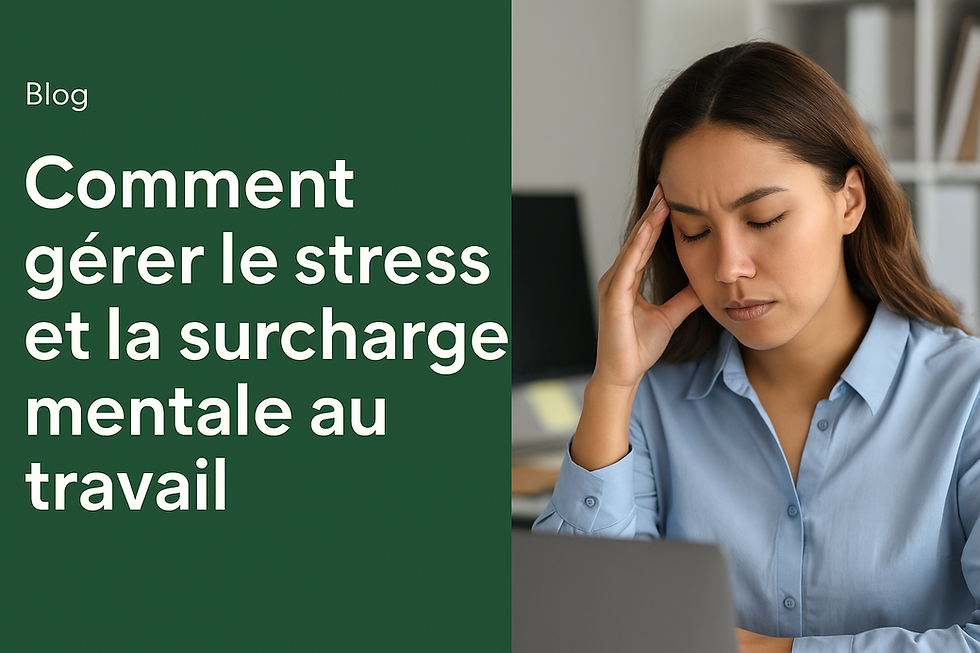 collaboratrice en surcharge mentale au travail