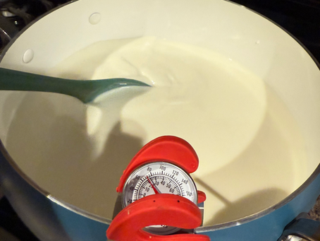 Making French goat cheese