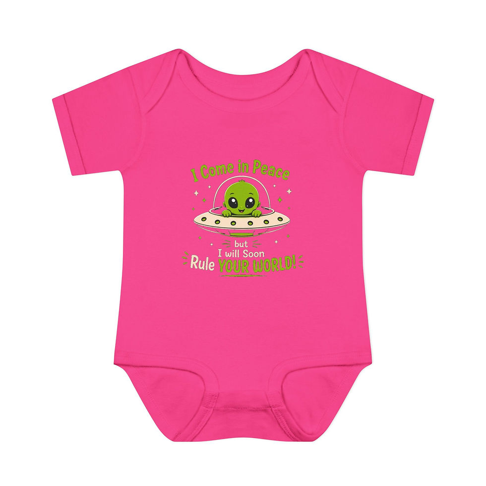 Thumbnail: I Come in Peace™ Baby Alien Onesie | Little Earthlings Collection