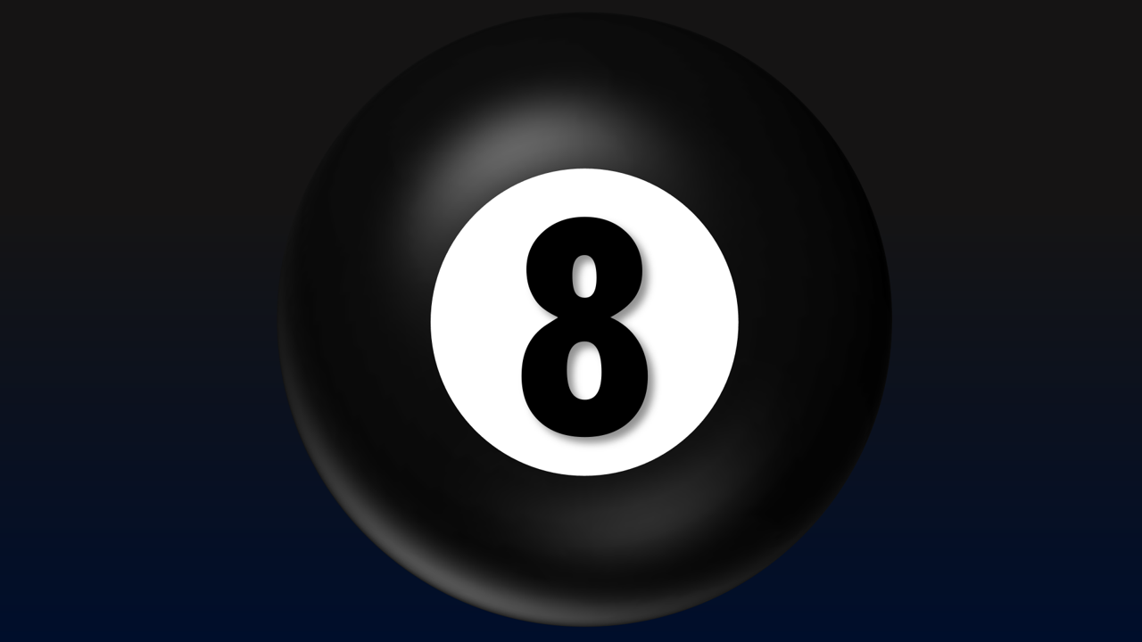Fortune Telling 8 Ball | Rusnak Creative FREE PowerPoint Games
