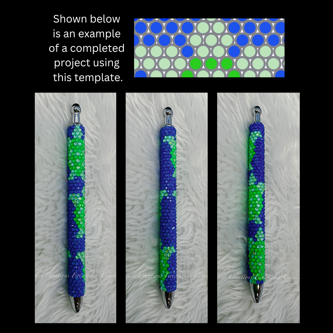 SS10 Rhinestone Pen Template - Sea Turtle