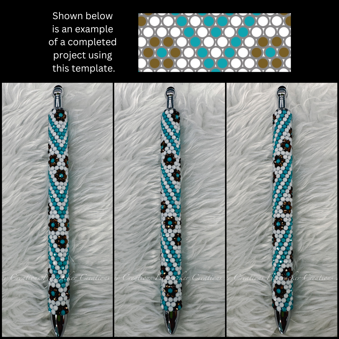SS10 Rhinestone Pen Template - Western Vibes