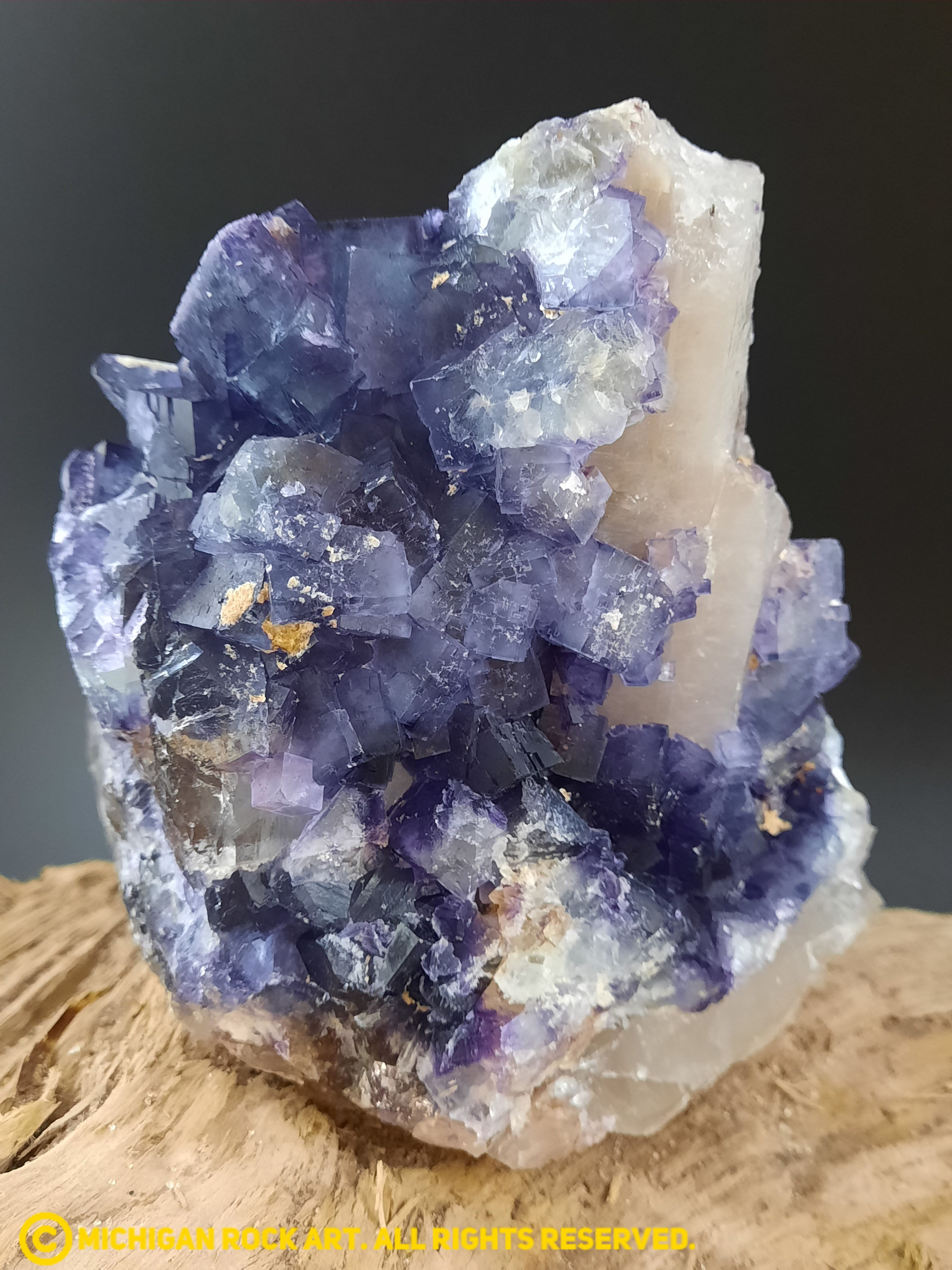 Erongo Mountains, Namibia Fluorite on Quartz