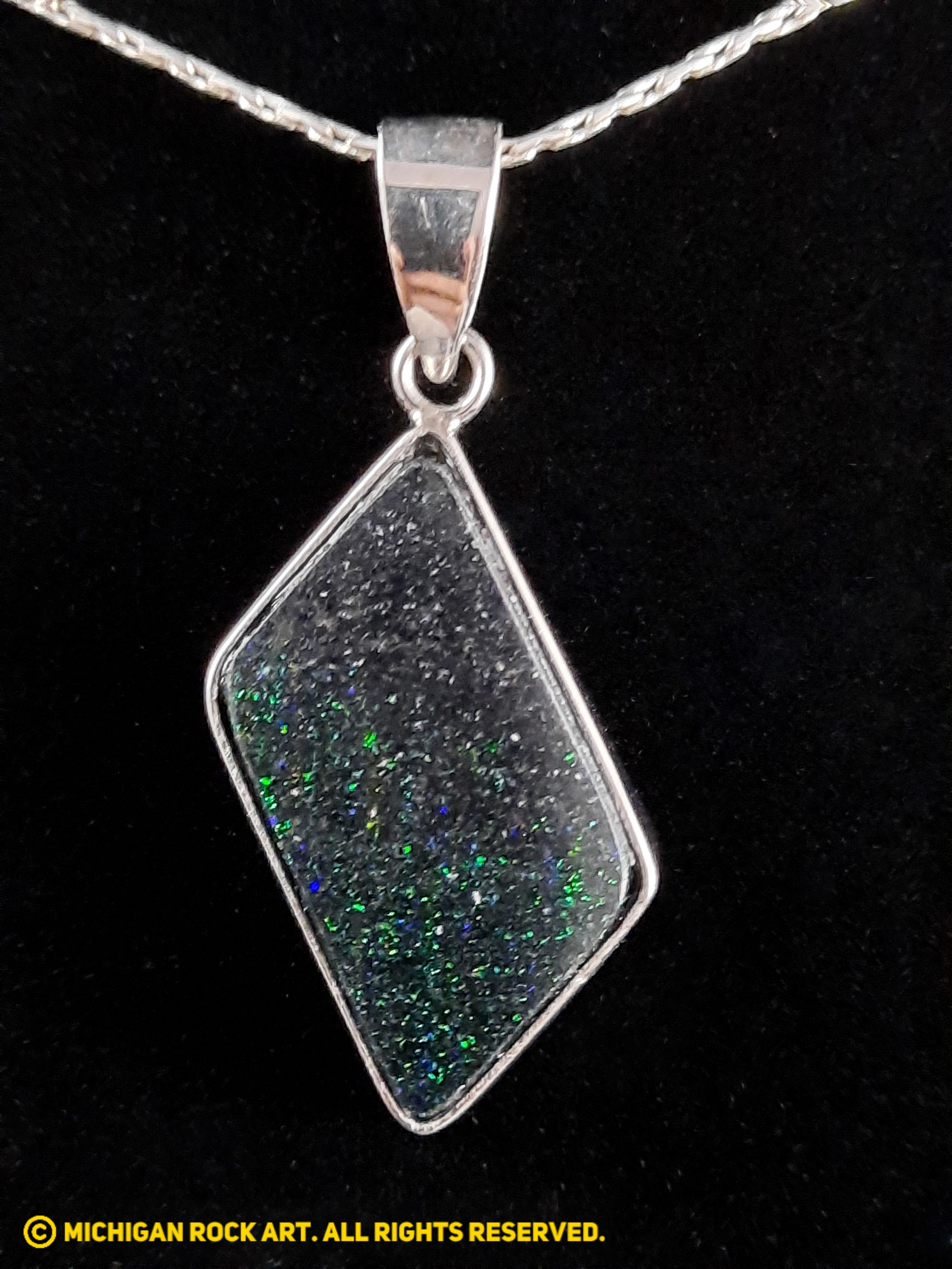 Queensland, Australia Fairy Opal Pendant in Silver
