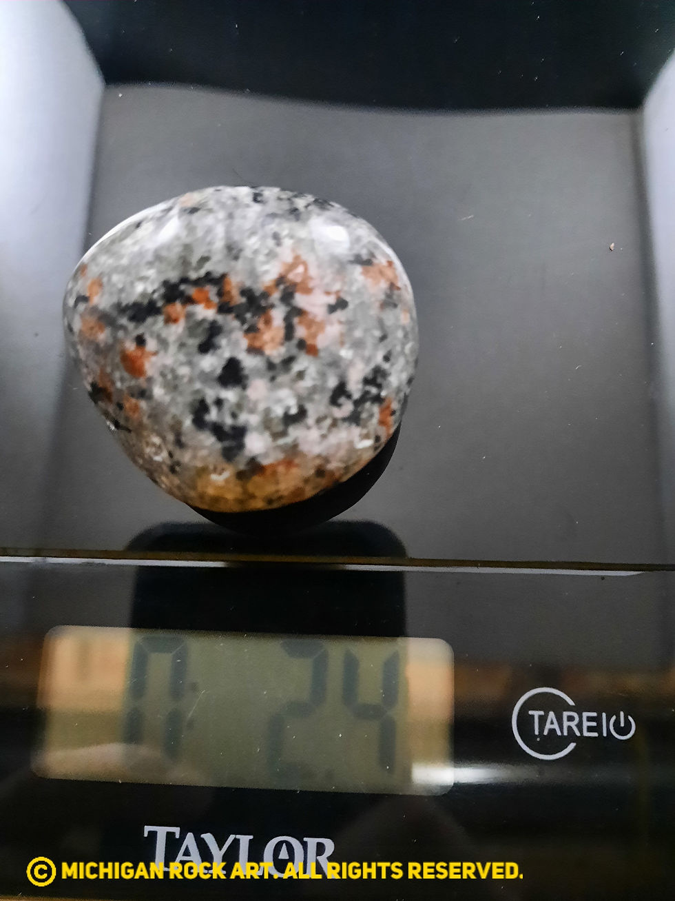 Thumbnail: Michigan Polished Emberlite Sodalite Fluorescent Bearing Syenite Palm St