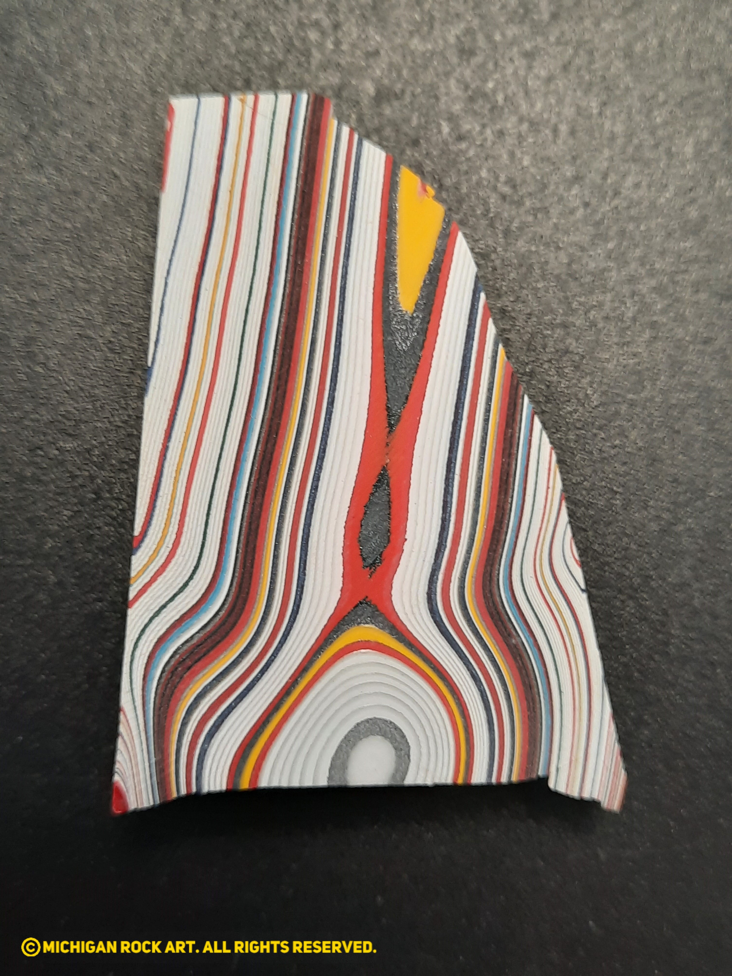 Kenworth Fordite Display Piece (Sanded)