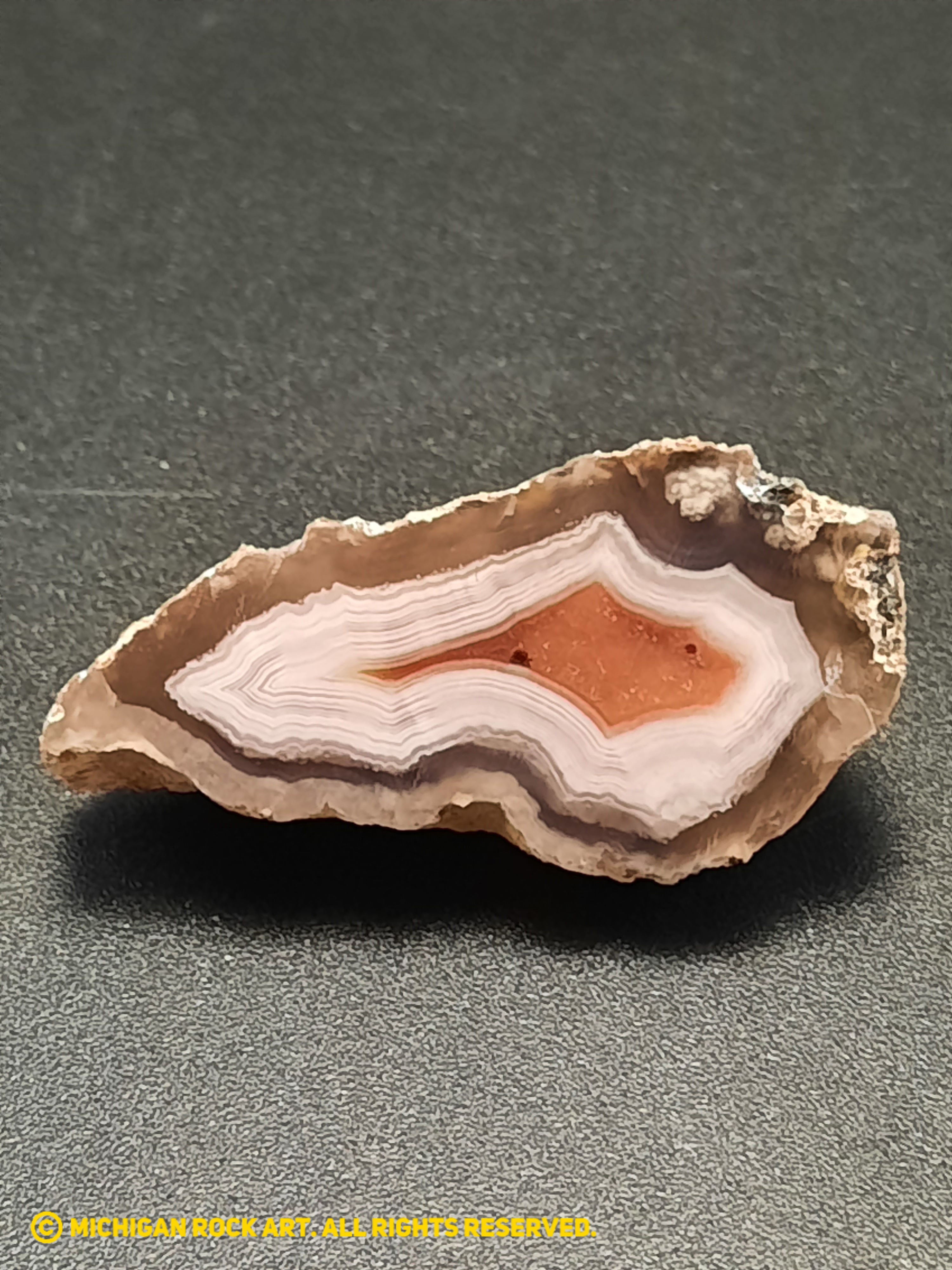 Laguna Agate Cut and Face Polished - 0.4 oz