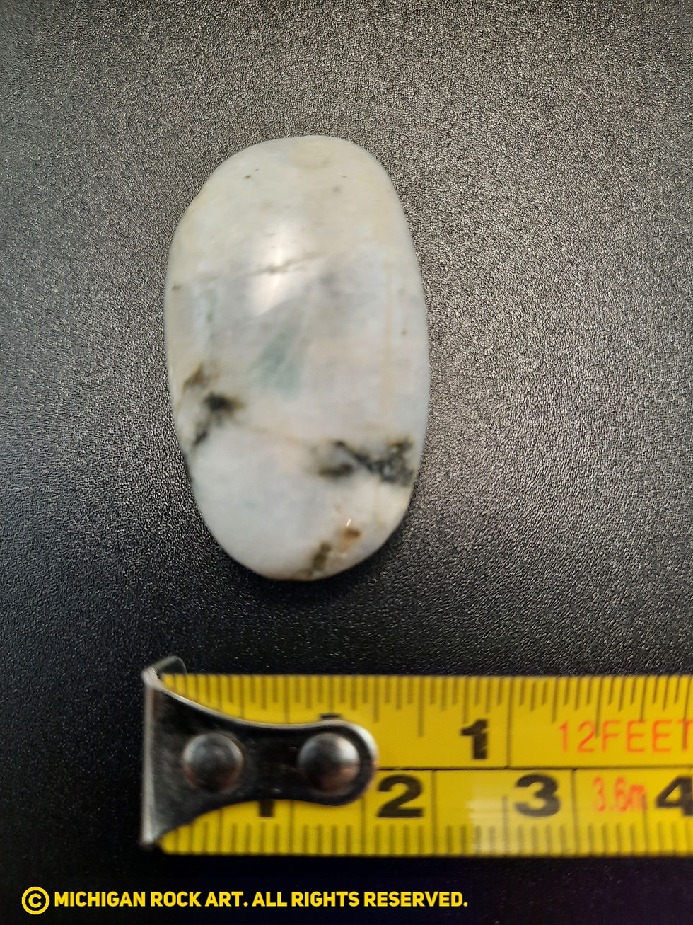 Thumbnail: Moonstone Polished Palm June's Birthstone - .5 oz.